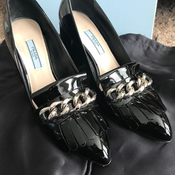 Prada collectionVernice, black, calzature donna